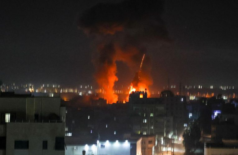 Israeli military launches airstrikes in Gaza in response to incendiary balloons launched from the coastal enclave