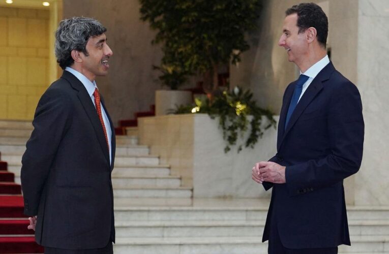 UAE foreign minister meets Assad, in highest-profile Emirati visit to Syria since start of war