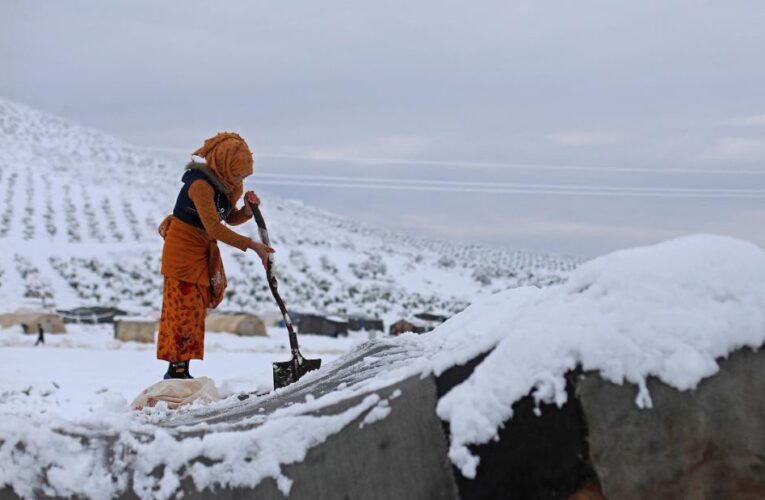 Three children killed as temperatures plummet in Syria, Lebanon and Jordan