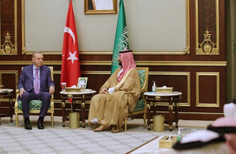 Turkey’s Erdogan visits Saudi Arabia for first time in years, seeking to mend ties