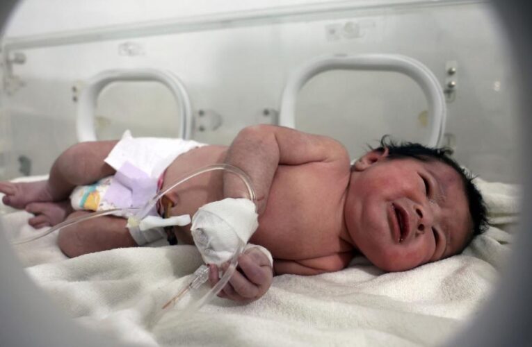 Newborn baby reportedly rescued from earthquake rubble in Syria