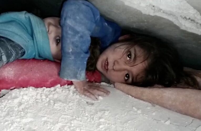 ‘Get me out of here … I’ll be your servant’: Trapped girl’s plea to rescuers from rubble of Syrian home