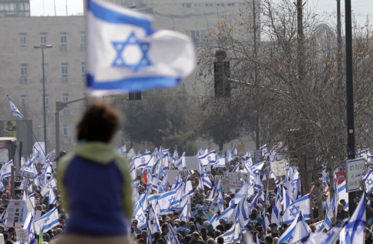 Protests across Israel as Netanyahu’s government introduces bill to weaken courts