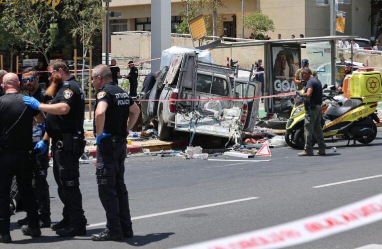 Seven injured in Tel Aviv car ramming attack, Israeli police say