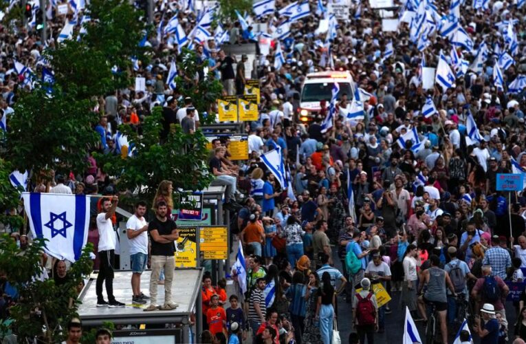 Most Israelis oppose the court overhaul. But a minority is backing Netanyahu to the hilt
