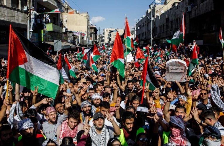 Protests across Mideast as US’ Arab allies warn against pushing Palestinians out