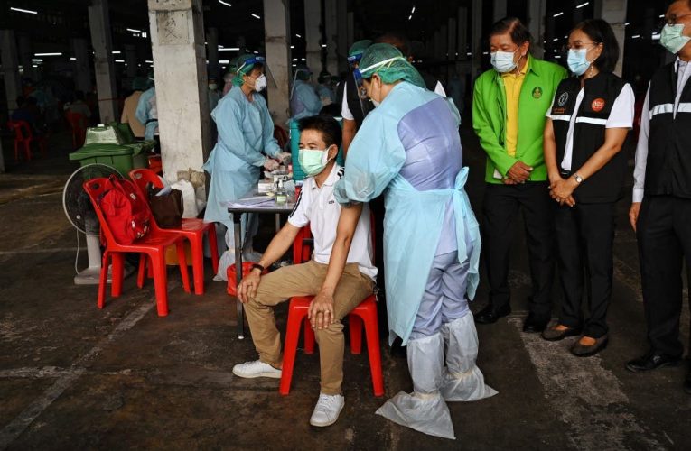 Thai PM Receives The AstraZeneca Vaccine