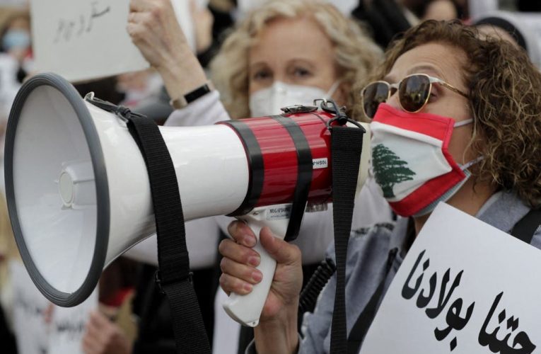 Lebanese Women Protest on Mother’s Day