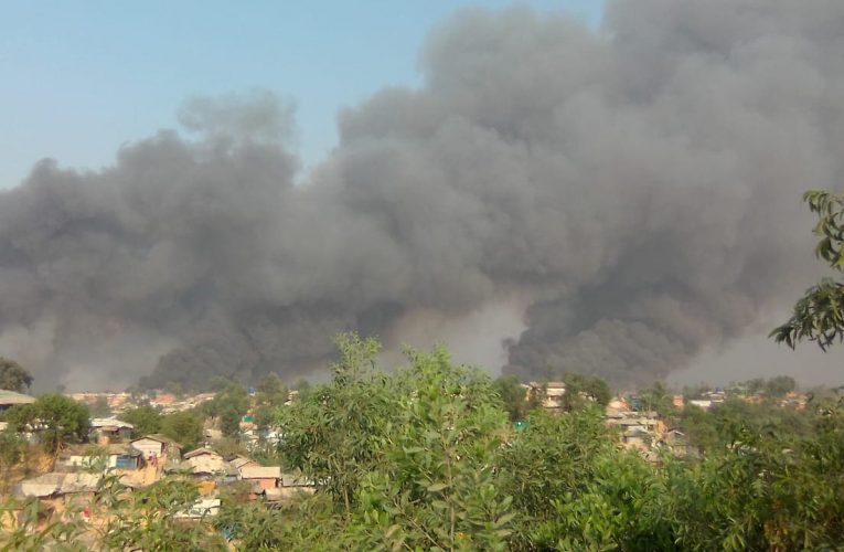 Three Killed in Mass Fire in Rohingya Refugee Camp