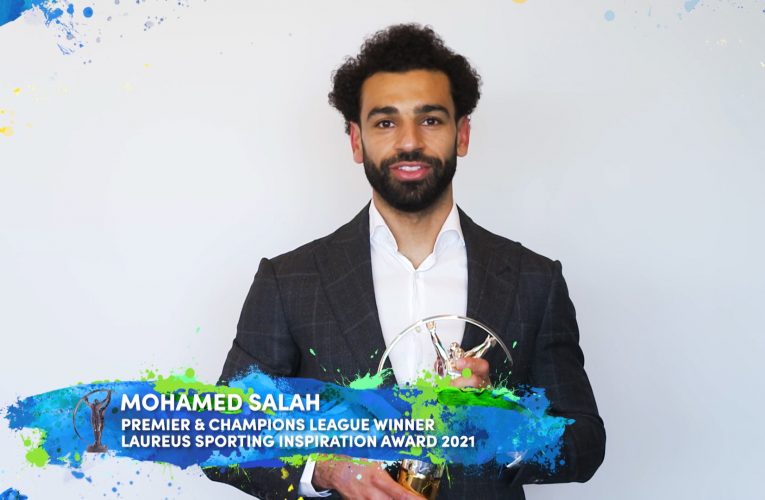 محمد صلاح يفوز بجائزة لوريوس العالمية للإلهام الرياضي