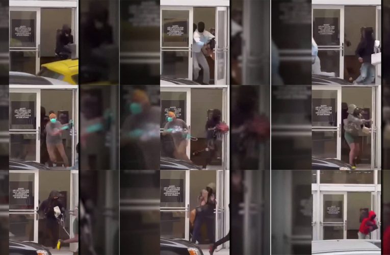 عملية سطو من 9 أشخاص على متجر حقائب باهظة الثمن.. شاهد ما حدث