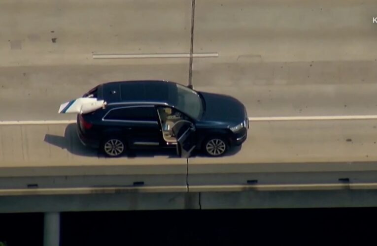 جدة تفاجأ باصطدام طائرة بسيارتها على طريق سريع.. شاهد أين انتهى المطاف بجناحها