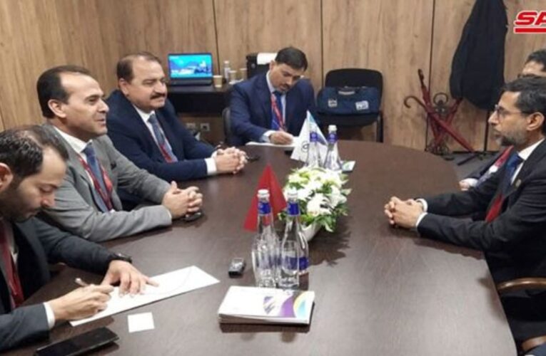 سانا: وزير الطاقة الاماراتي ووزير النفط السوري يبحثان أوجه التعاون