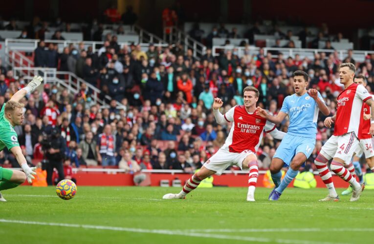 مانشستر سيتي ينفرد بصدارة الدوري الإنجليزي بعد فوز صعب على أرسنال