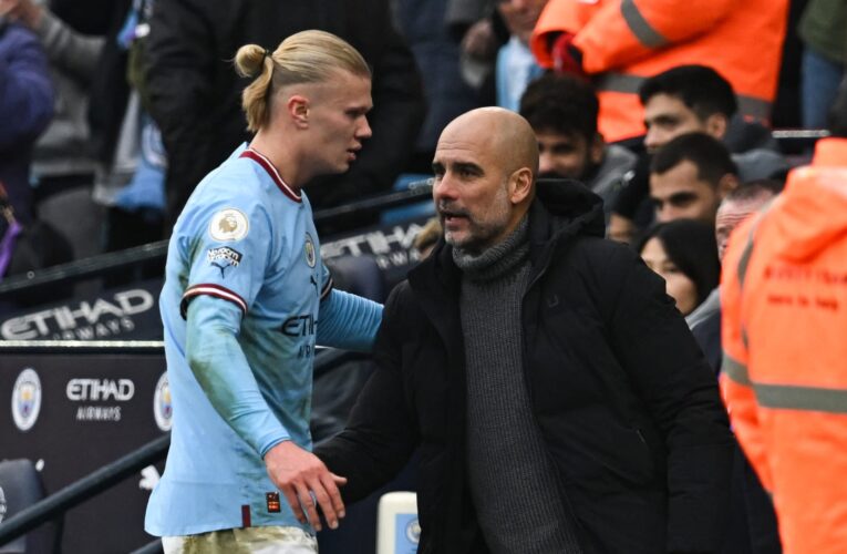 انفعال بيب غوارديولا على إيرلينغ هالاند يُثير جدلاً.. والمدرب الإسباني يعلق