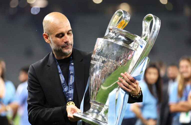 غوارديولا يمازح ريال مدريد بعد فوز السيتي بلقب دوري أبطال أوروبا: سنلحق بك