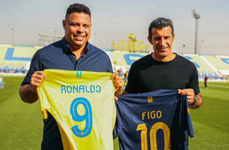 السعودية.. هكذا علّق النصر على زيارة البرازيلي رونالدو والبرتغالي لويس فيغو لمقر النادي