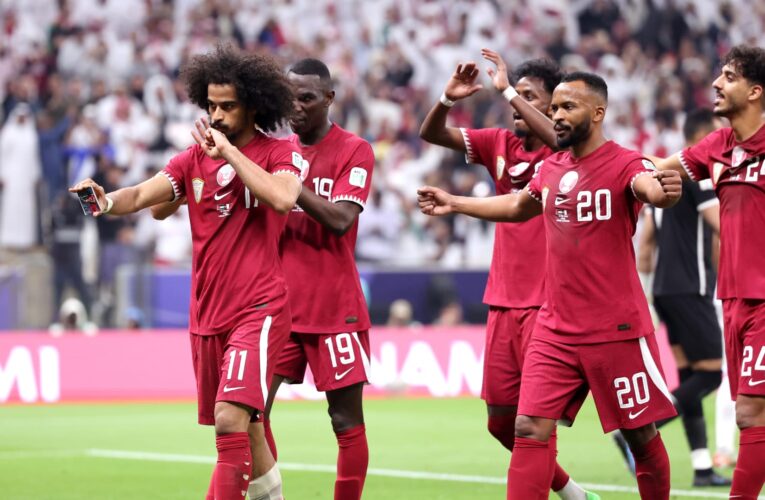 كأس آسيا.. احتفالية أكرم عفيف بهدفه في مرمى الأردن تخطف الأنظار