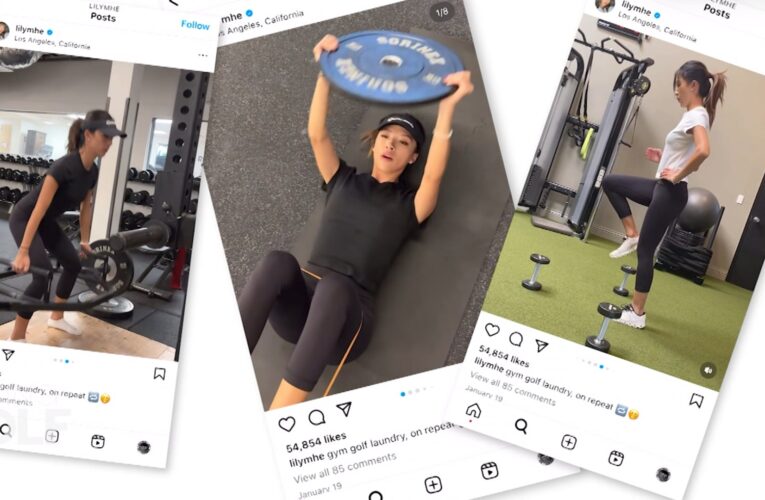 تتطلّب اللياقة والقوة.. شاهد كيف تتدرّب لاعبة غولف في صالة رياضية