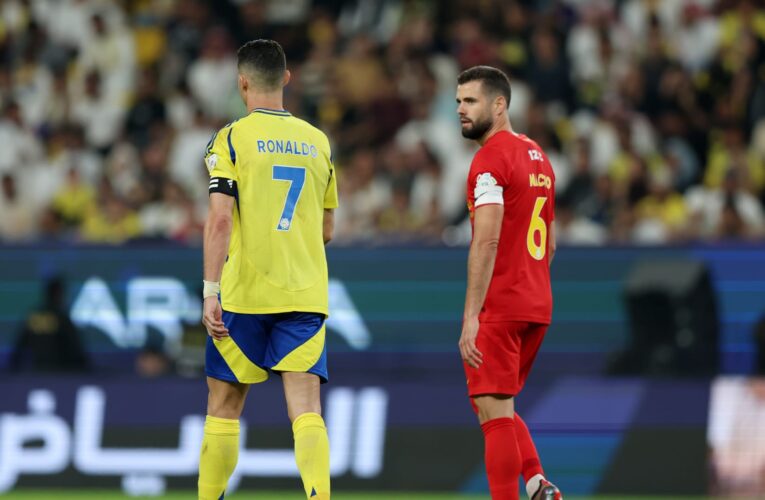 لقطة بين رونالدو وناتشو خلال مباراة في الدوري السعودي تشعل تفاعلاً