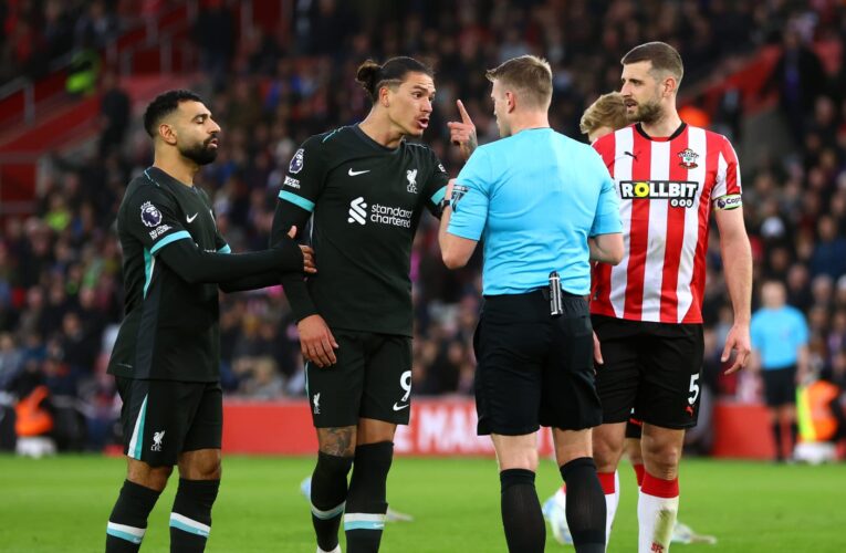 حالة تحكيمية جدلية في مباراة ليفربول وساوثهامبتون.. وهيئة التحكيم تعلّق