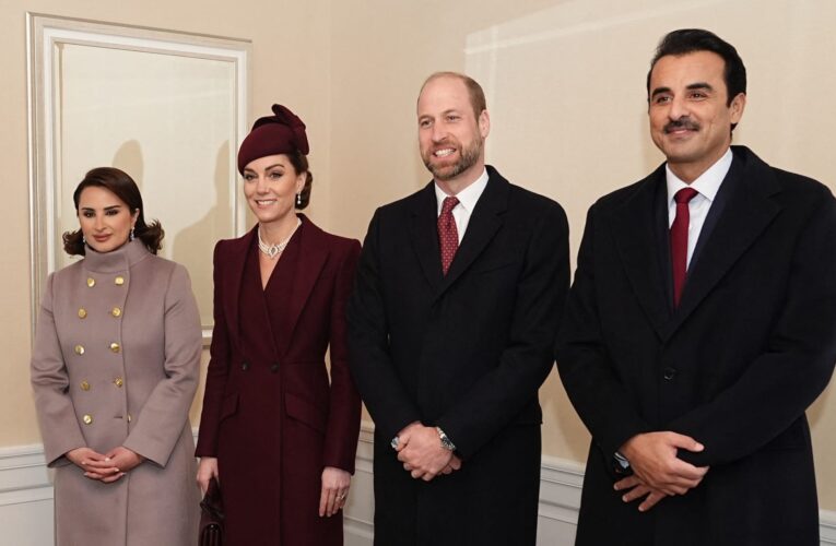 الأميرة كيت تشارك في استقبال أمير قطر وزوجته في لندن