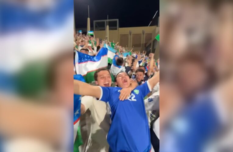 شاهد.. احتفالات جنونية لمشجعين بعد تأهل أوزبكستان لأول مرة لكأس العالم