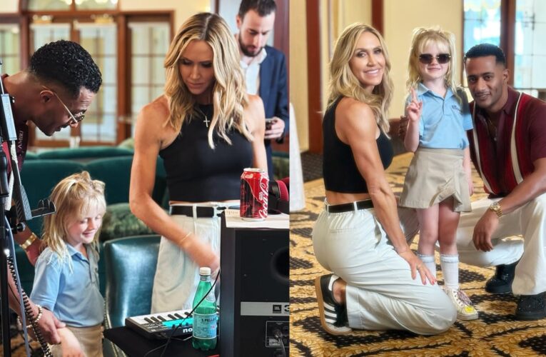 “يوم عمل رائع”.. محمد رمضان يرقص مع لارا زوجة نجل ترامب وابنتها