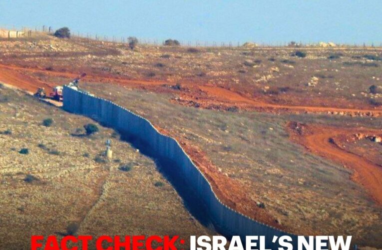 Fact Check: Israel’s New Concrete Wall Is Not On Lebanese Land, Despite Claims