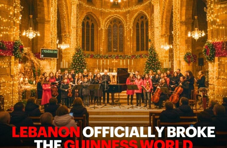 Lebanon Officially Broke The Guinness World Record For The Longest Christmas Carol