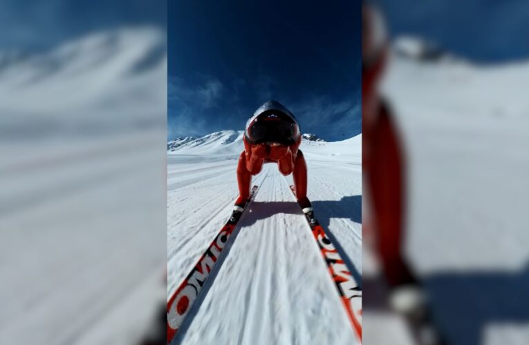 شاهد أسرع متزلج في العالم.. ينطلق بسرعة تفوق معظم السيارات
