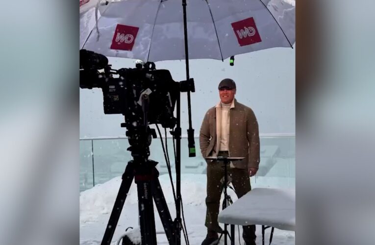 نظرة من داخل تغطية CNN للألعاب الأولمبية الشتوية خلال تساقط الثلوج الكثيف