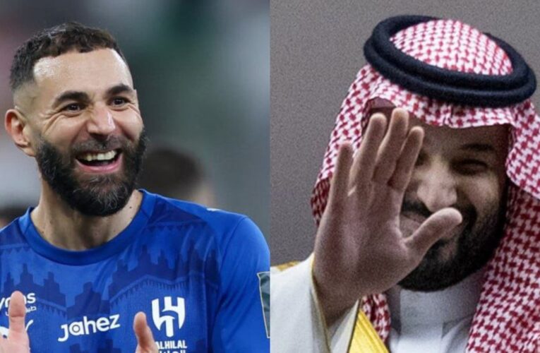 تداول لقطة بين بنزيما ومحمد بن سلمان خلال تتويج الهلال بكأس الملك